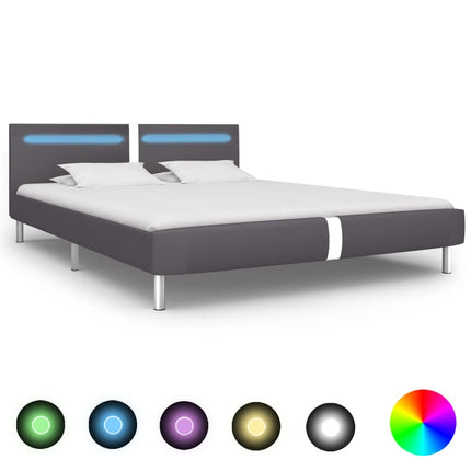 Cadre De Lit Avec Led Sans Matelas Similicuir