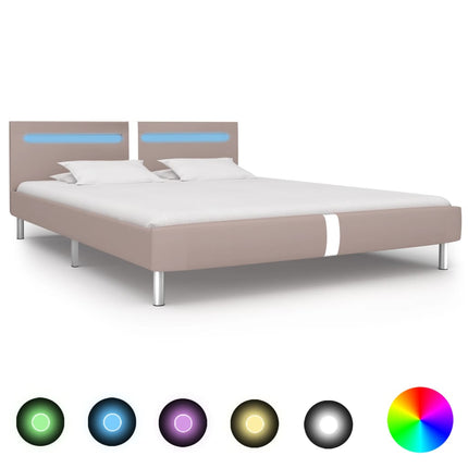 Cadre De Lit Avec Led Sans Matelas Similicuir