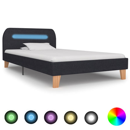 Cadre De Lit Avec Led Tissu