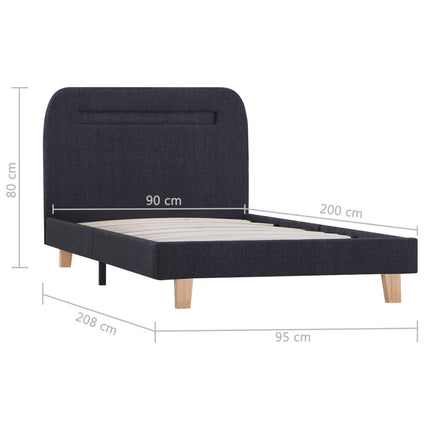 Cadre De Lit Avec Led Tissu