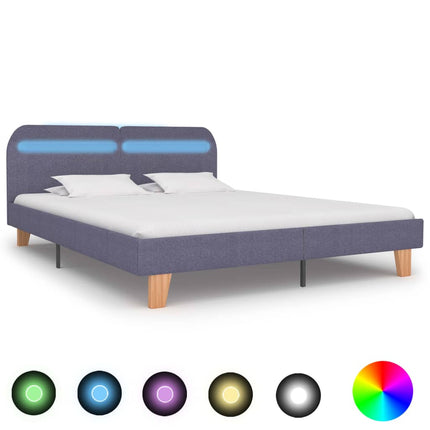 Cadre De Lit Avec Led Tissu