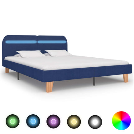 Cadre De Lit Avec Led Tissu