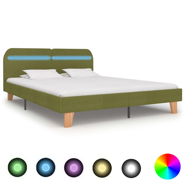 Cadre De Lit Avec Led Tissu