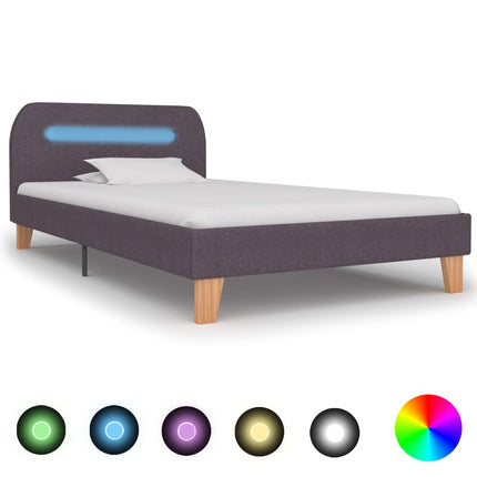 Cadre De Lit Avec Led Tissu