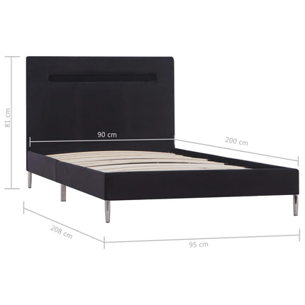 Cadre De Lit Avec Led Tissu