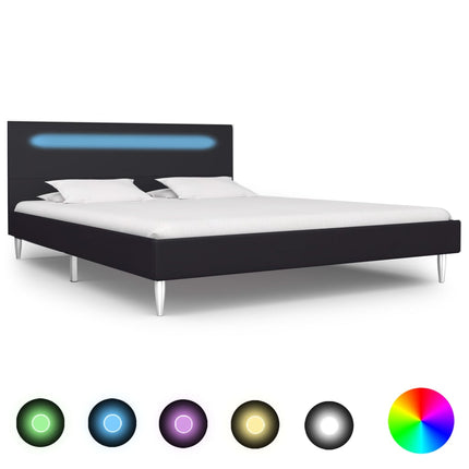 Cadre De Lit Avec Led Tissu