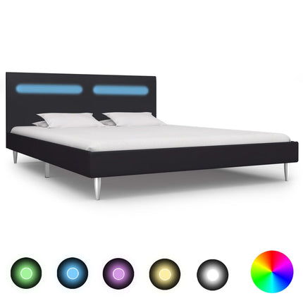 Cadre De Lit Avec Led Tissu