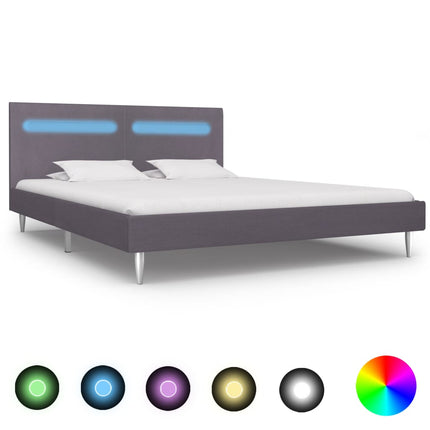 Cadre De Lit Avec Led Tissu