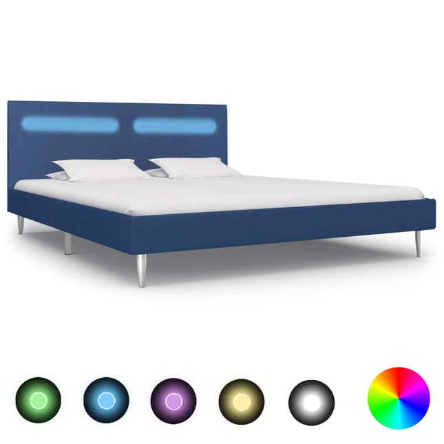 Cadre De Lit Avec Led Tissu