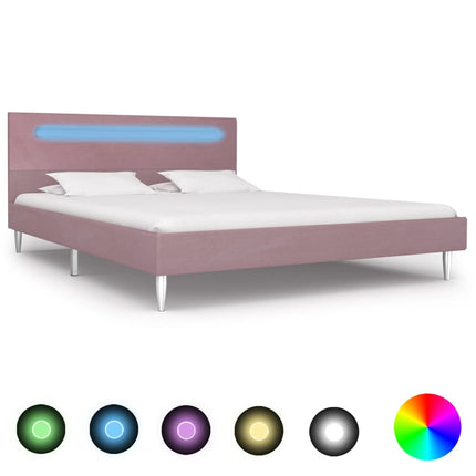 Cadre De Lit Avec Led Tissu