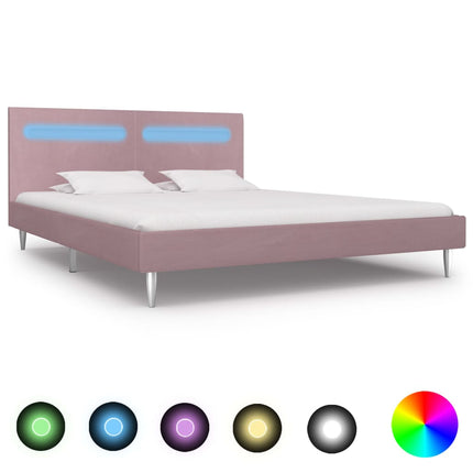 Cadre De Lit Avec Led Tissu