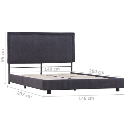 Cadre De Lit Sans Matelas Tissu