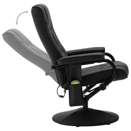 Fauteuil De Massage Avec Repose-Pied Similicuir