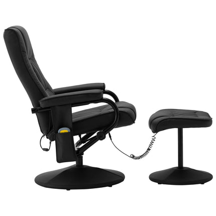 Fauteuil De Massage Avec Repose-Pied Similicuir