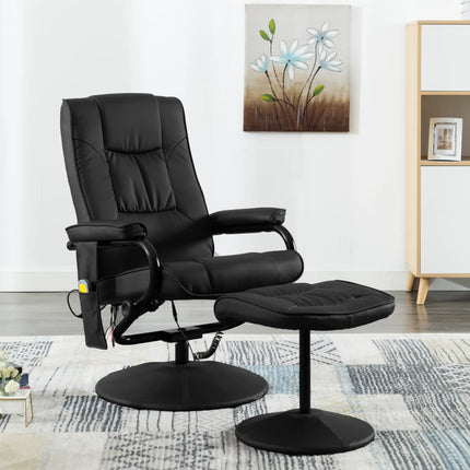 Fauteuil De Massage Avec Repose-Pied Similicuir