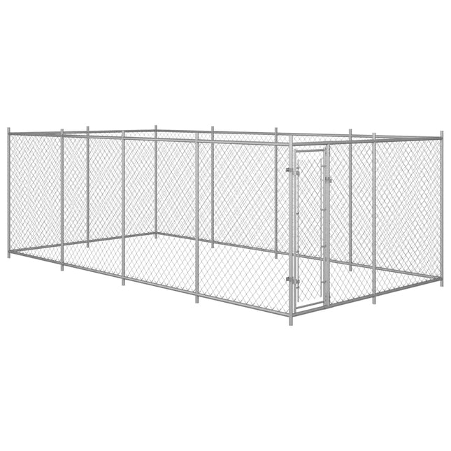 Chenil Extérieur Avec Toit Pour Chiens 7,6X3,8X2,3 M