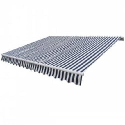 Auvent Pliable Motorisé 600 Cm Bleu/Blanc