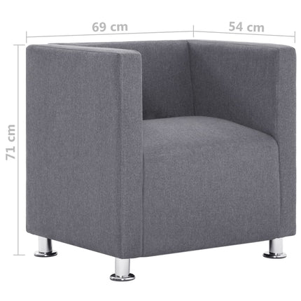 Fauteuil Cube Tissu