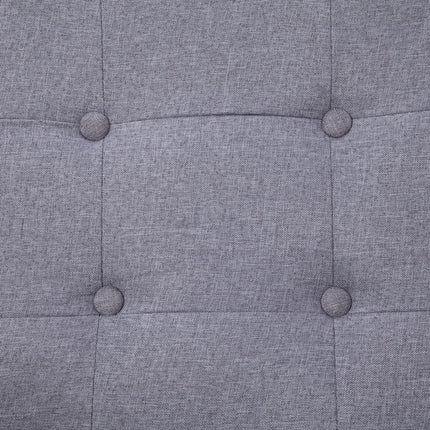 Sofa À 2 Places Avec Accoudoirs Acier Et Tissu