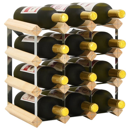 Casier À Bouteilles 12 Bouteilles Pinède Solide Beige
