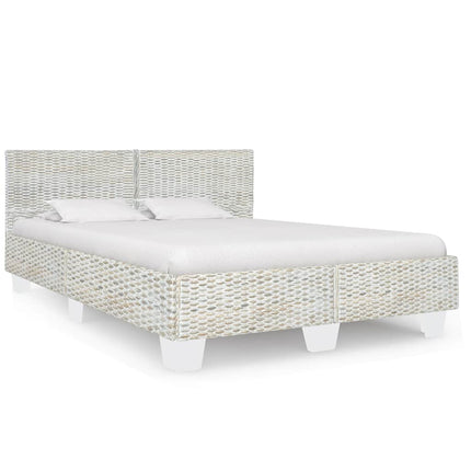 Cadre De Lit Avec Tête De Lit Sans Matelas Rotin Véritable