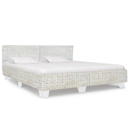 Cadre De Lit Avec Tête De Lit Sans Matelas Rotin Véritable