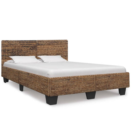 Cadre De Lit Avec Tête De Lit Sans Matelas Rotin Véritable