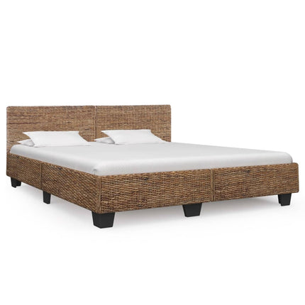 Cadre De Lit Avec Tête De Lit Sans Matelas Rotin Véritable
