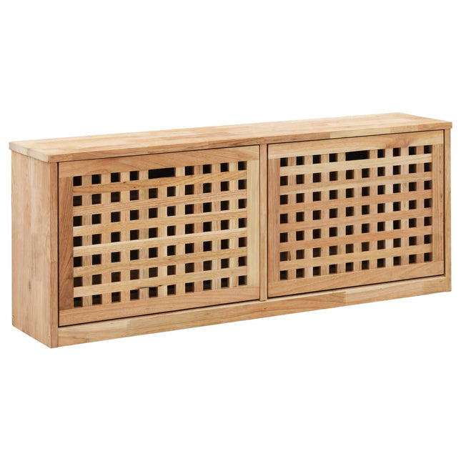 Banc De Rangement De Chaussures 94X20X38Cm Bois Massif De Noyer 38 Cm