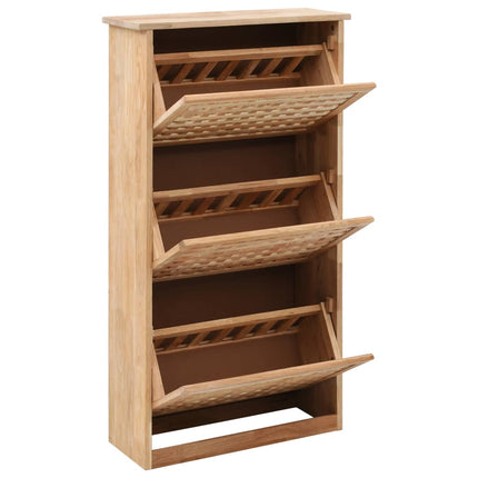 Armoire À Chaussures 55X20X Bois De Noyer Massif 104 Cm