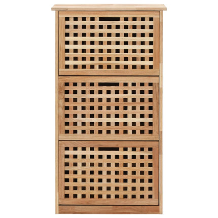 Armoire À Chaussures 55X20X Bois De Noyer Massif 104 Cm