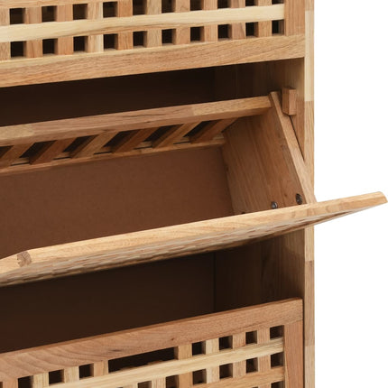 Armoire À Chaussures 55X20X Bois De Noyer Massif 104 Cm