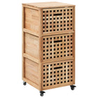 Armoire De Salle De Bains 41X41X91 Cm Bois De Noyer Massif
