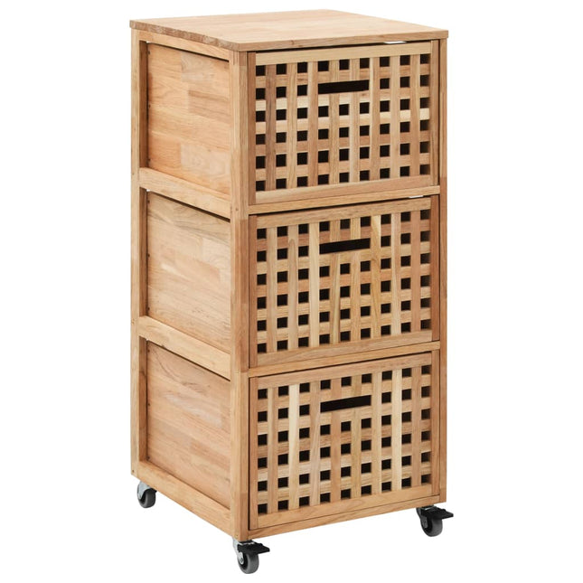 Armoire De Salle De Bains 41X41X91 Cm Bois De Noyer Massif