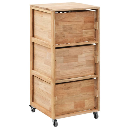 Armoire De Salle De Bains 41X41X91 Cm Bois De Noyer Massif