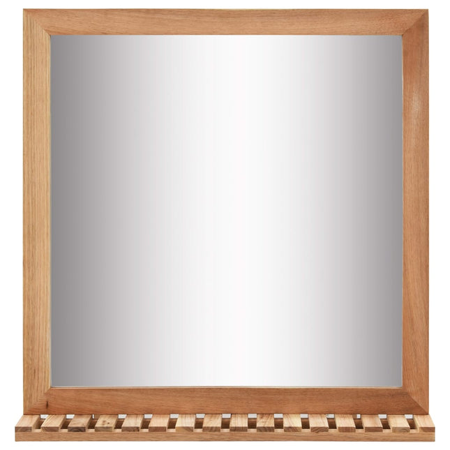 Miroir De Salle De Bain 60 X 12 X 62 Cm Bois De Noyer Massif