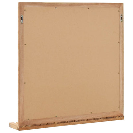 Miroir De Salle De Bain 60 X 12 X 62 Cm Bois De Noyer Massif