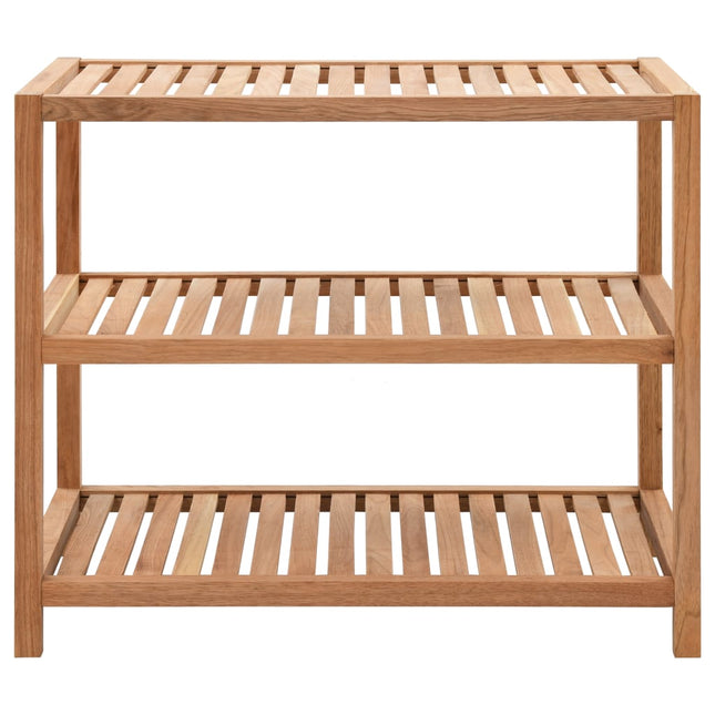 Étagère De Salle De Bain Bois De Noyer Massif 65X40X55 Cm