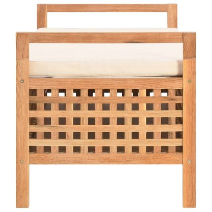 Banc De Rangement Bois De Noyer Massif