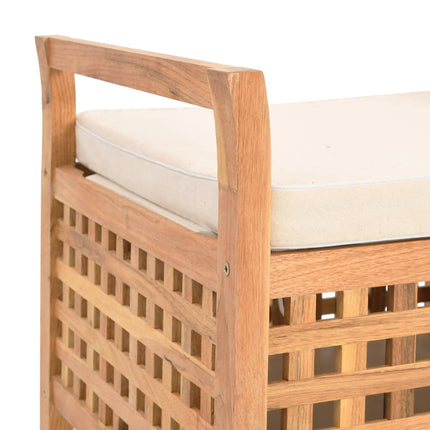 Banc De Rangement Bois De Noyer Massif