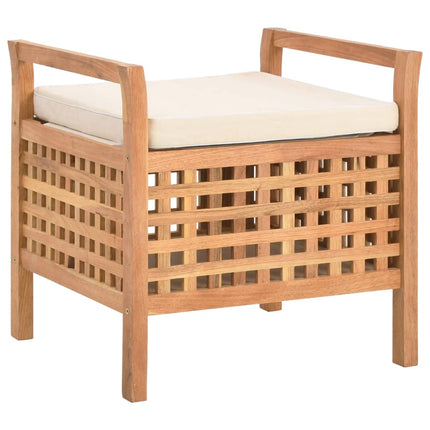 Banc De Rangement Bois De Noyer Massif