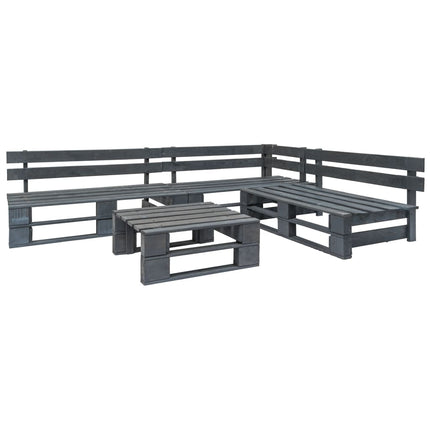 Salon De Jardin Palette 4 Pcs Bois