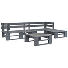 Salon De Jardin Palette 4 Pcs Bois