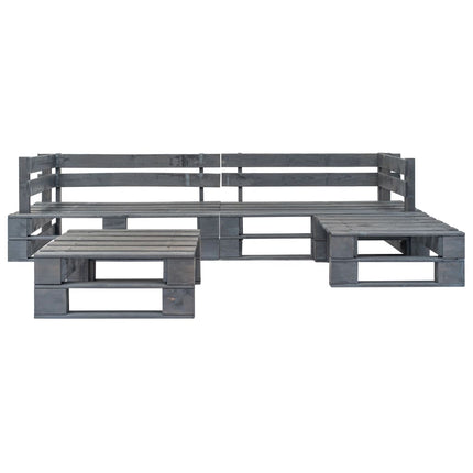 Salon De Jardin Palette 4 Pcs Bois