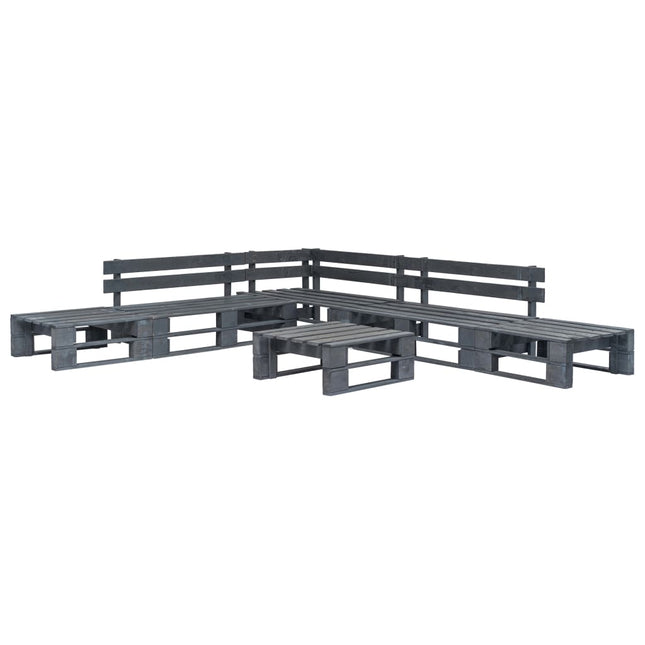 Salon De Jardin Palette 6 Pcs Bois