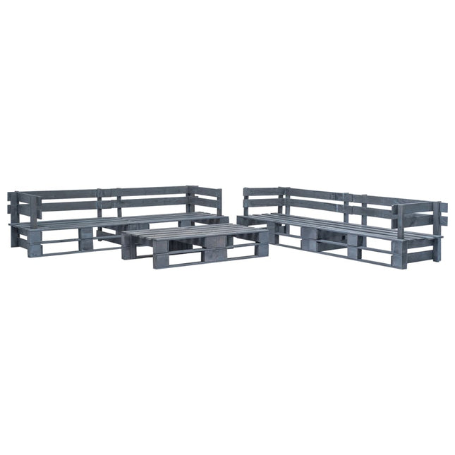 Salon De Jardin Palette 6 Pcs Bois