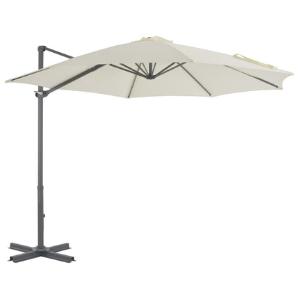 Parasol De Jardin Avec Base Portable Sable