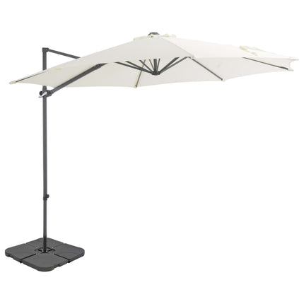 Parasol De Jardin Avec Base Portable Sable