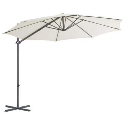 Parasol De Jardin Avec Base Portable Sable
