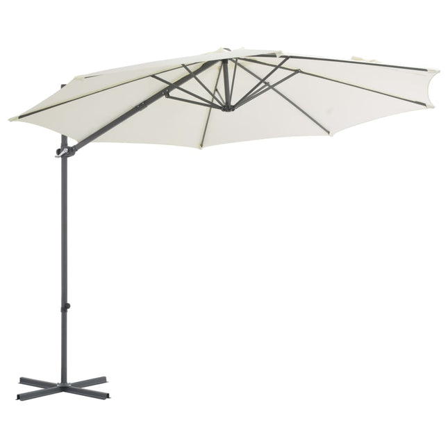 Parasol De Jardin Avec Base Portable Sable